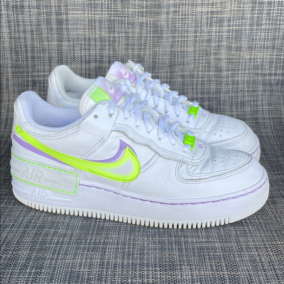 Nike Shoes - Nike Women's Air Force 1 Shadow 'White Electric Green' Sneakers Shoes size 8